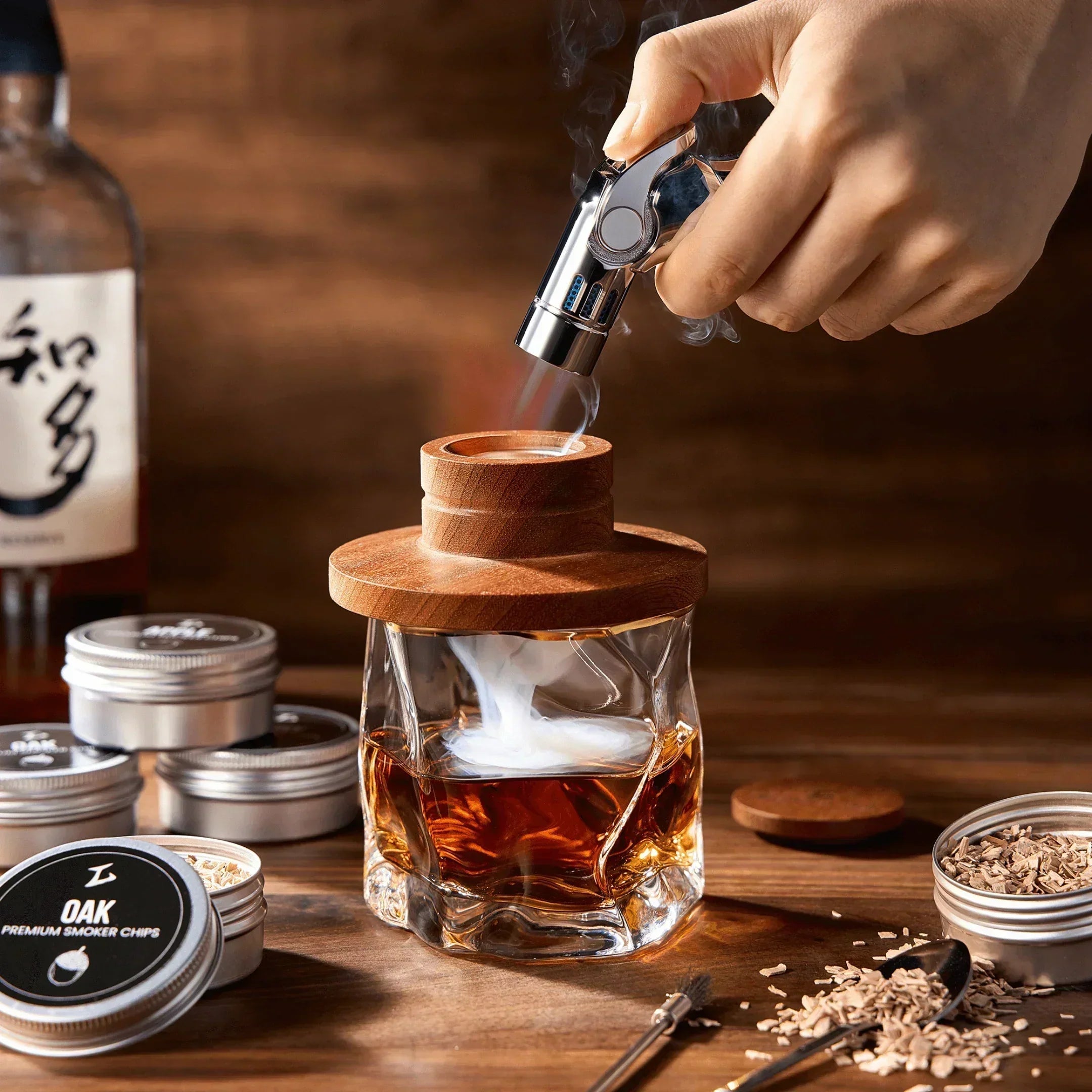 Kit de fumage Tsuki pour cocktails