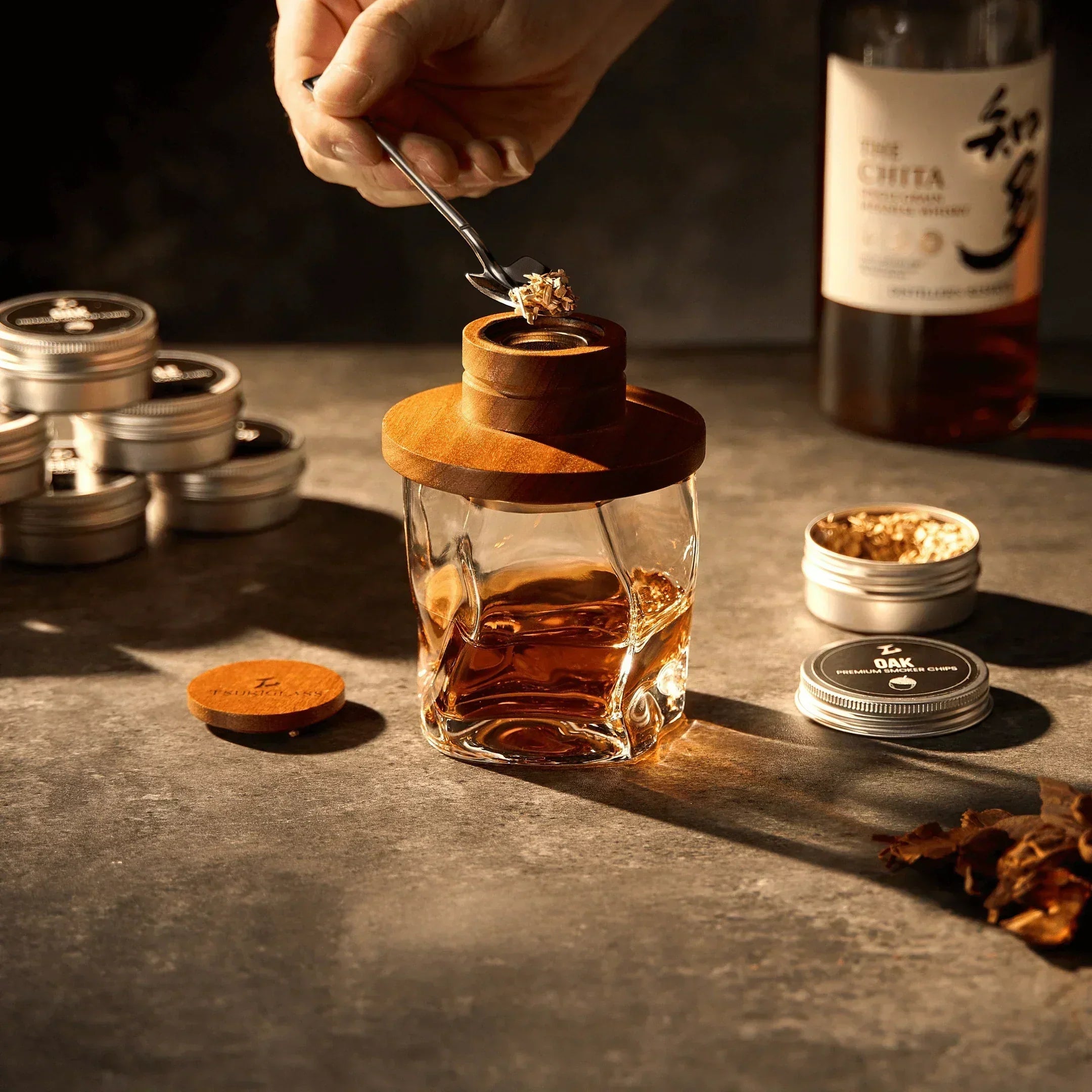 Kit de fumage Tsuki pour cocktails